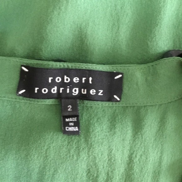 Robert Rodriguez Silk Tank Chain Link Neckline 2 - Picture 6 of 8